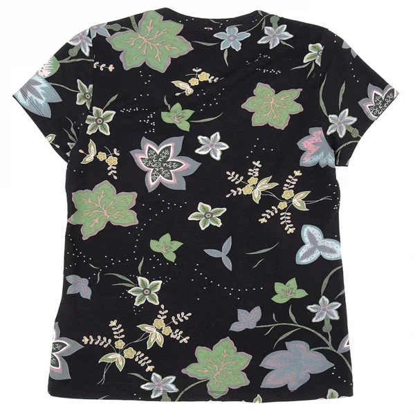 イッセイミヤケ ハートISSEY MIYAKE HaaT ボタニカルプリントTシャツ 黒他2 K-90149_007