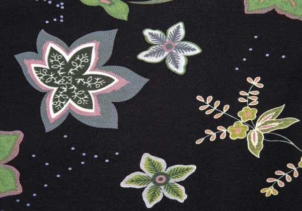 イッセイミヤケ ハートISSEY MIYAKE HaaT ボタニカルプリントTシャツ 黒他2 K-90149_008