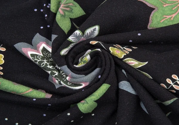 イッセイミヤケ ハートISSEY MIYAKE HaaT ボタニカルプリントTシャツ 黒他2 K-90149_009