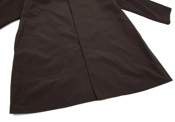 ヨーガンレールJURGEN LEHL シルクコットンフライフロントコート 茶M K-90175_014