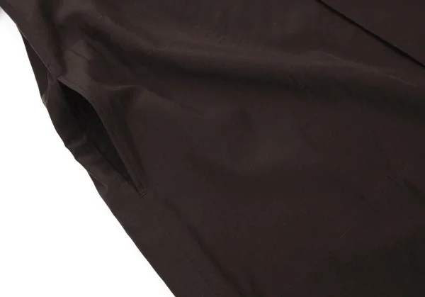 ヨーガンレールJURGEN LEHL シルクコットンフライフロントコート 茶M K-90175_015