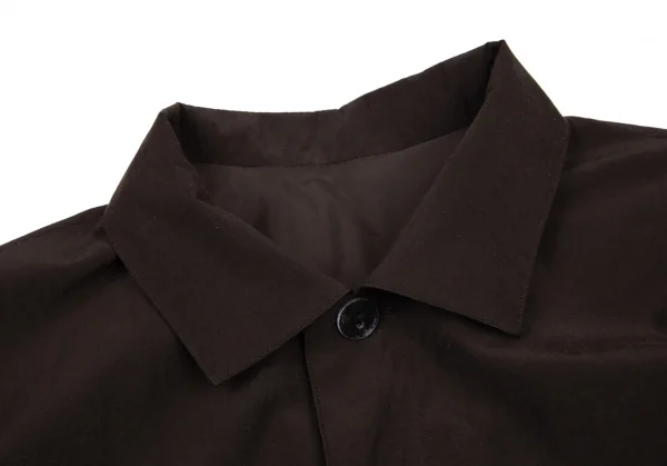 ヨーガンレールJURGEN LEHL シルクコットンフライフロントコート 茶M K-90175_005