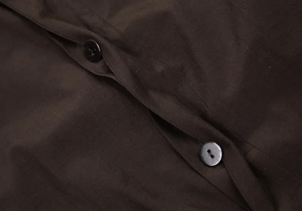 ヨーガンレールJURGEN LEHL シルクコットンフライフロントコート 茶M K-90175_007