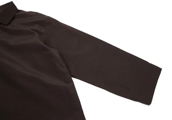 ヨーガンレールJURGEN LEHL シルクコットンフライフロントコート 茶M K-90175_008