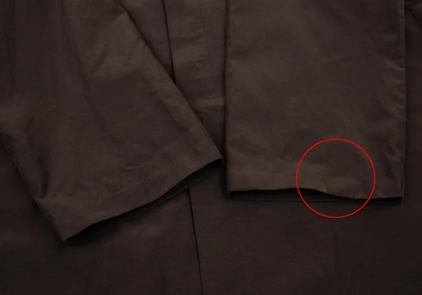 ヨーガンレールJURGEN LEHL シルクコットンフライフロントコート 茶M K-90175_009