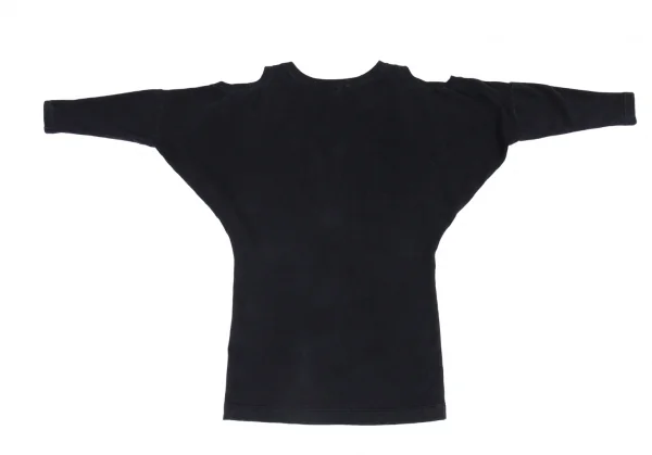 イッセイミヤケISSEY MIYAKE オフショルダーデザインスウェット 紺9 K-90184_011