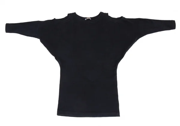イッセイミヤケISSEY MIYAKE オフショルダーデザインスウェット 紺9 K-90184_002