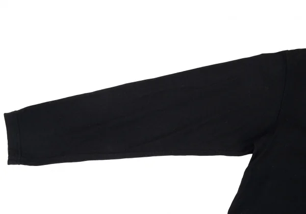 コムデギャルソン オムCOMME des GARCONS HOMME 見返しギンガムチェック切替長袖Tシャツ 黒S K-90189_004