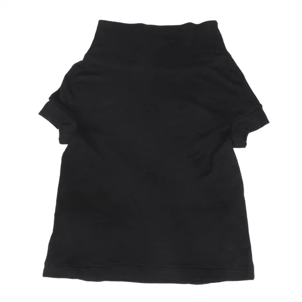 ヨウジヤマモト ノアールYohji Yamamoto NOIR フラップポケット付きドレープネックノースリーブ 黒M位 K-90272_011