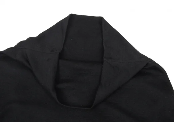 ヨウジヤマモト ノアールYohji Yamamoto NOIR フラップポケット付きドレープネックノースリーブ 黒M位 K-90272_004