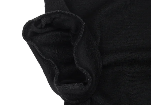 ヨウジヤマモト ノアールYohji Yamamoto NOIR フラップポケット付きドレープネックノースリーブ 黒M位 K-90272_006