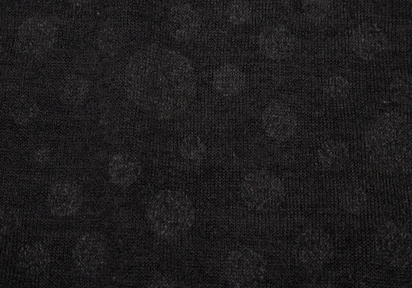 ヨウジヤマモト ノアールYohji Yamamoto NOIR ドットプリントニットジャケット 黒1 K-90273_012