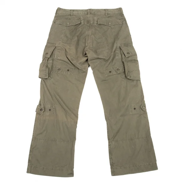 ダブルアールエルRRL ヴィンテージ加工コットンカーゴパンツ カーキ36/32 K-90315_014