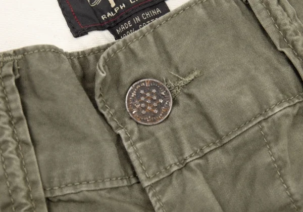 ダブルアールエルRRL ヴィンテージ加工コットンカーゴパンツ カーキ36/32 K-90315_005