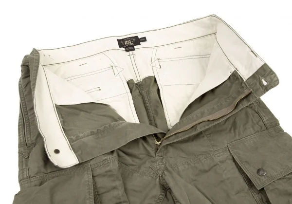 ダブルアールエルRRL ヴィンテージ加工コットンカーゴパンツ カーキ36/32 K-90315_006