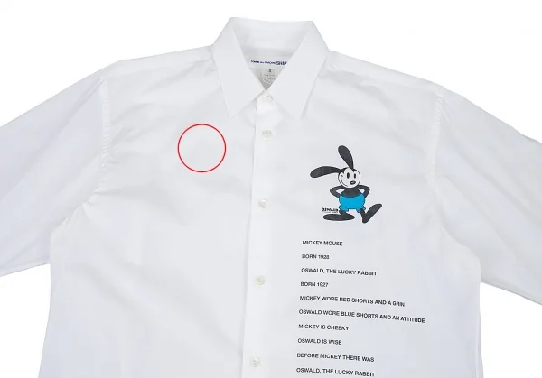 コムデギャルソンコムデギャルソン　プリーツシャツ コムデギャルソン シャツCOMME des GARCONS SHIRT オズワルドプリント