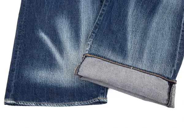 ヨウジヤマモト プールオムYohji Yamamoto POUR HOMME スポテッドホースマジックウォッシュデニムパンツ インディゴ6 K-90446_014