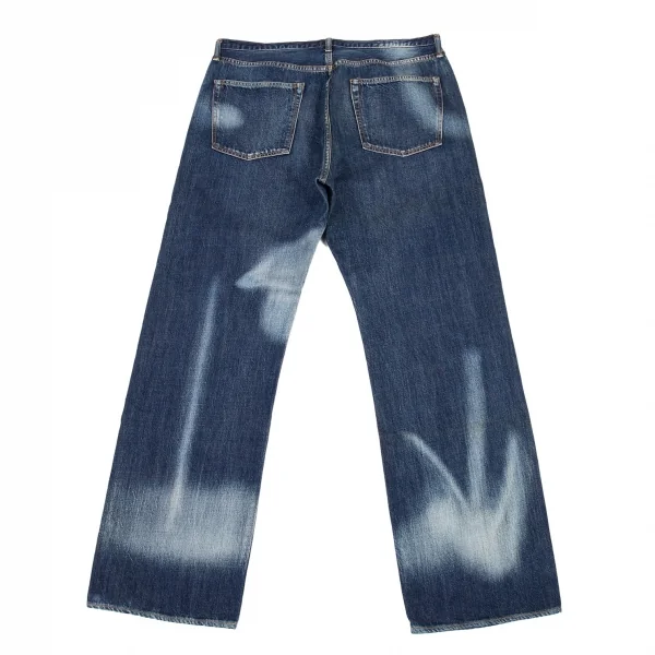ヨウジヤマモト プールオムYohji Yamamoto POUR HOMME スポテッドホースマジックウォッシュデニムパンツ インディゴ6 K-90446_015