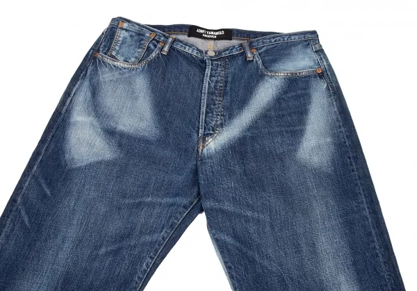 ヨウジヤマモト プールオムYohji Yamamoto POUR HOMME スポテッドホースマジックウォッシュデニムパンツ インディゴ6 K-90446_002