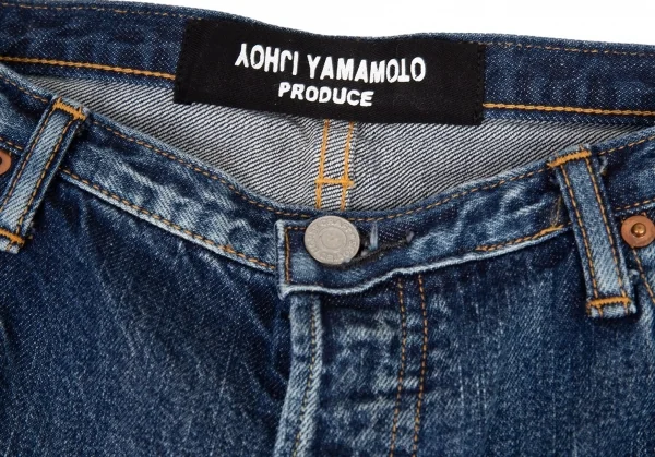 ヨウジヤマモト プールオムYohji Yamamoto POUR HOMME スポテッドホースマジックウォッシュデニムパンツ インディゴ6 K-90446_004