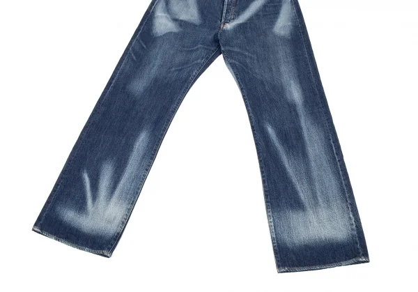 ヨウジヤマモト プールオムYohji Yamamoto POUR HOMME スポテッドホースマジックウォッシュデニムパンツ インディゴ6 K-90446_008