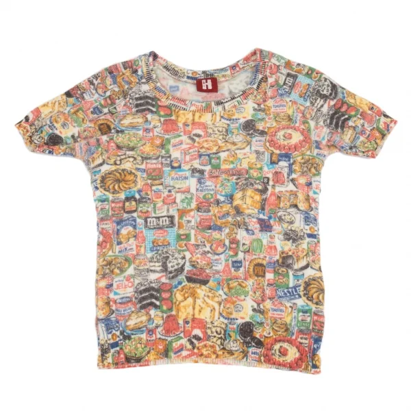 ヒステリックグラマーHYSTERIC GLAMOUR 総柄プリント半袖ニット マルチ 