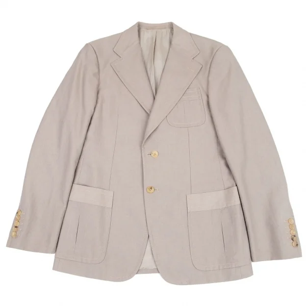 グッチGUCCI コットンパッチポケットジャケット グレージュ48 K-90538_001