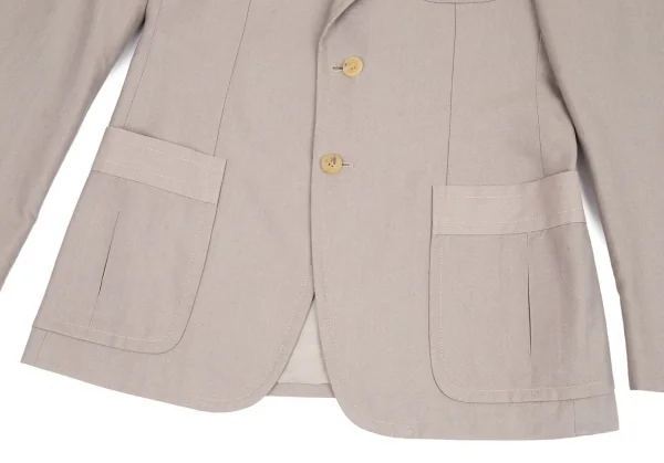 グッチGUCCI コットンパッチポケットジャケット グレージュ48 K-90538_007