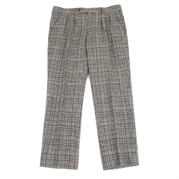 エディフィスEDIFICE ハリスツイードテーパードパンツ グレー他50 K-90539_001