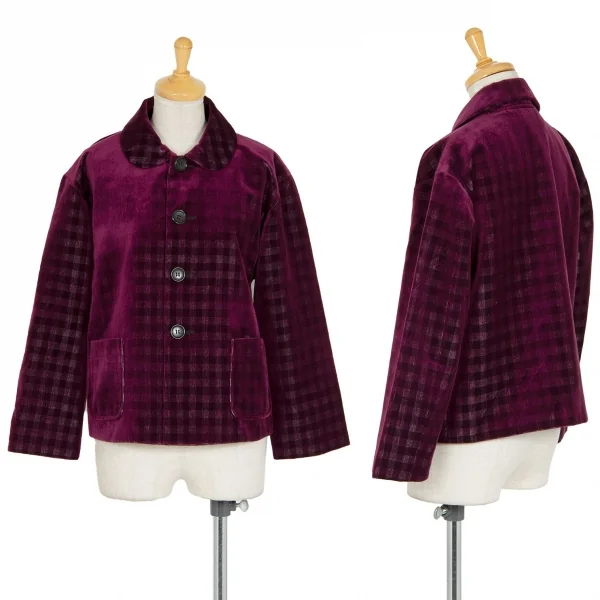 トリコ コムデギャルソンtricot COMME des GARCONSチェック透かし切替