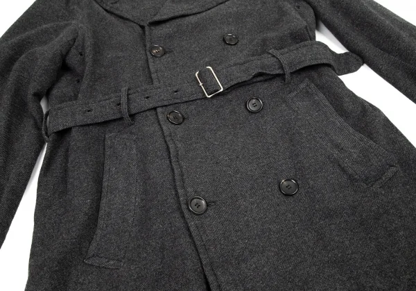 COMME des GARCONS HOMME Wool Trench Coat K-90585_010