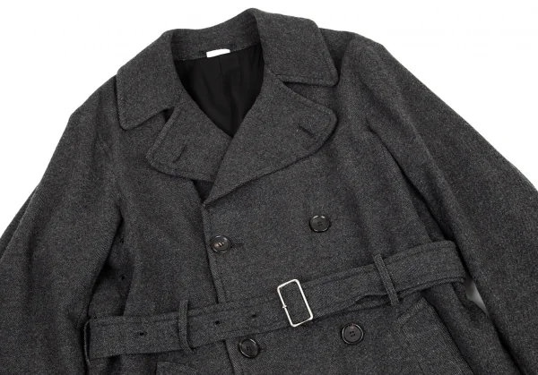 COMME des GARCONS HOMME Wool Trench Coat K-90585_002