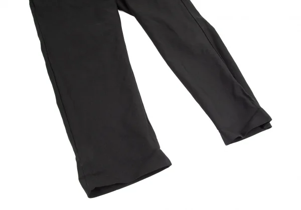 ブラックコムデギャルソンBLACK COMME des GARCONS製品染めポリテーパードパンツ 黒M K-90591_007