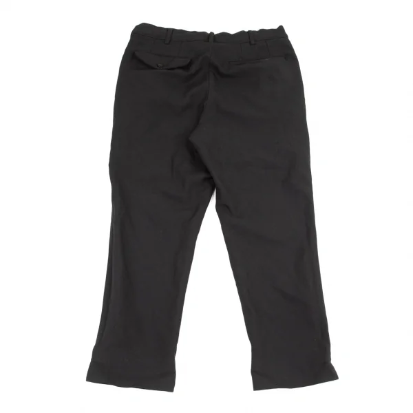 ブラックコムデギャルソンBLACK COMME des GARCONS製品染めポリテーパードパンツ 黒M K-90591_009