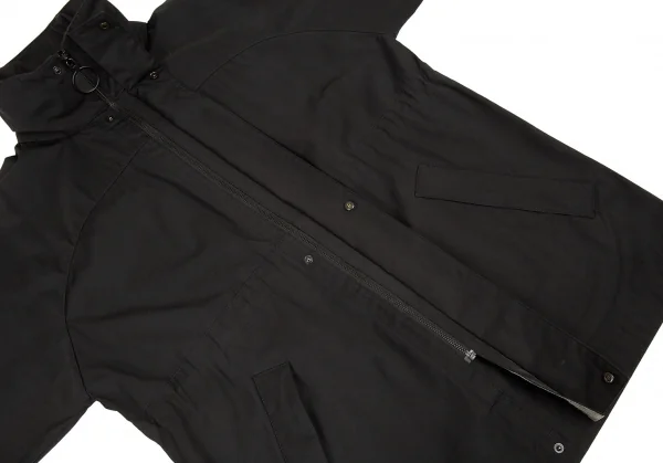 ティーバイアレキサンダーワンT by Alexander Wang フード収納ジップブルゾン 黒S K-90593_011