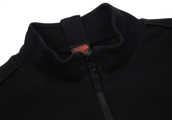ジャンポールゴルチエJean Paul GAULTIER メッシュトラックジャケット 黒48 K-90614_005