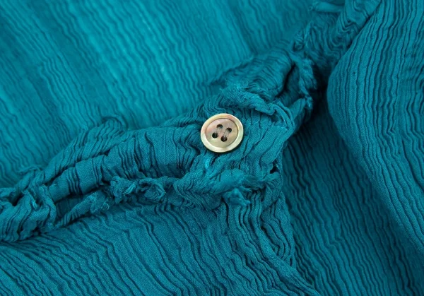 イッセイミヤケミーISSEY MIYAKE me 楊柳二重デザインカーディガン エメラルドF K-90623_005