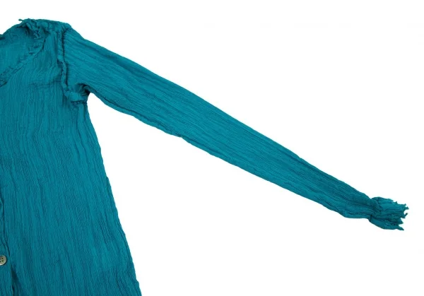 イッセイミヤケミーISSEY MIYAKE me 楊柳二重デザインカーディガン エメラルドF K-90623_006