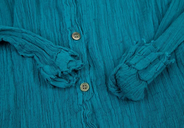 イッセイミヤケミーISSEY MIYAKE me 楊柳二重デザインカーディガン エメラルドF K-90623_007