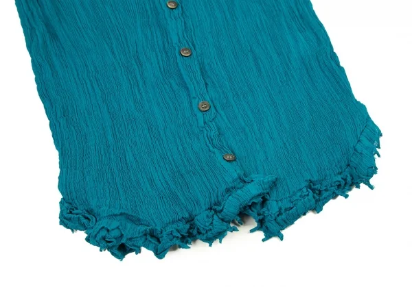 イッセイミヤケミーISSEY MIYAKE me 楊柳二重デザインカーディガン エメラルドF K-90623_008