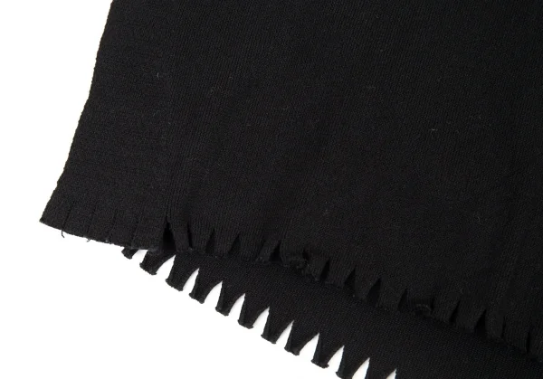 イッセイミヤケISSEY MIYAKE A-POC INSIDE ネックかがりデザインニットトップス 黒2 K-90670_011