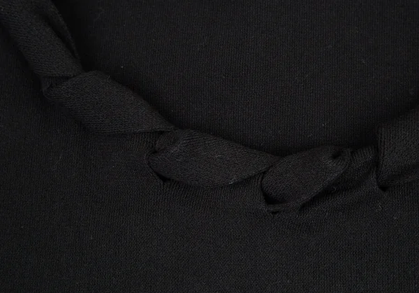 イッセイミヤケISSEY MIYAKE A-POC INSIDE ネックかがりデザインニットトップス 黒2 K-90670_006
