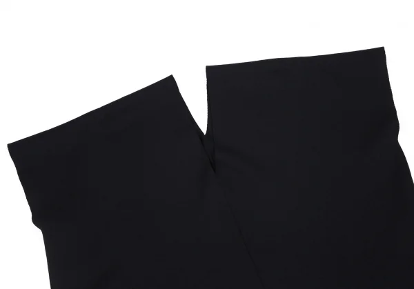 イッセイミヤケISSEY MIYAKE フロントアシンメトリーフライスニットトップス 黒2 K-90672_003