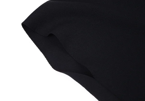 イッセイミヤケISSEY MIYAKE フロントアシンメトリーフライスニットトップス 黒2 K-90672_005