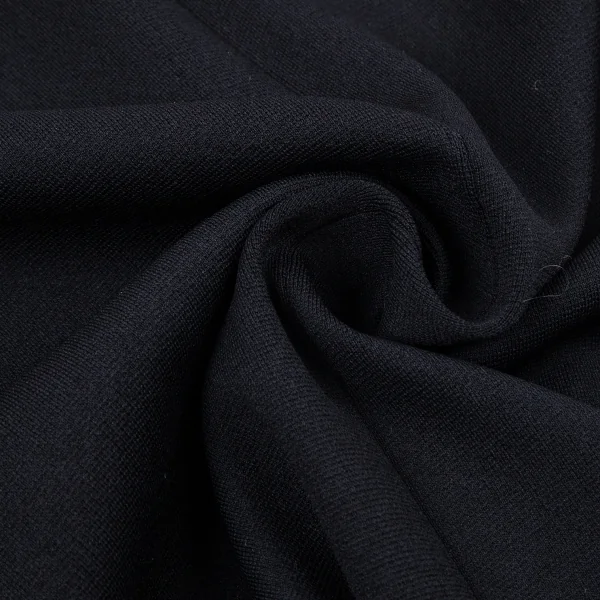 イッセイミヤケISSEY MIYAKE フロントアシンメトリーフライスニットトップス 黒2 K-90672_009