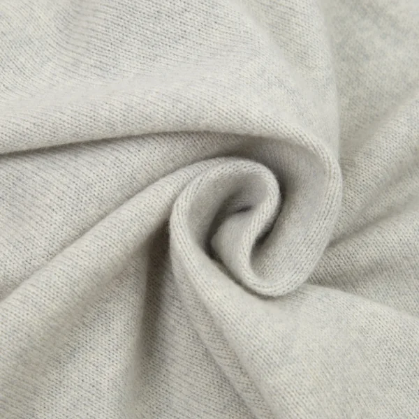 ワイズY's ウールアームホールリブ切替ハイネックニット ライトグレー2 K-90691_012