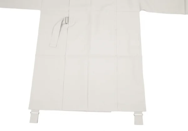 イッセイミヤケISSEY MIYAKE 132 5. ボックスシルエットベルテッドコート ライトグレー3 K-90735_009