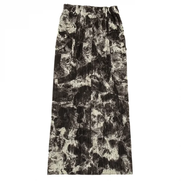 PLEATS PLEASE Marble Printed Jacket & Skirt K-90801_013