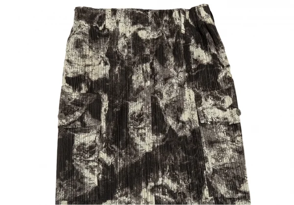 PLEATS PLEASE Marble Printed Jacket & Skirt K-90801_014