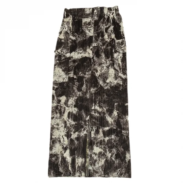 PLEATS PLEASE Marble Printed Jacket & Skirt K-90801_016